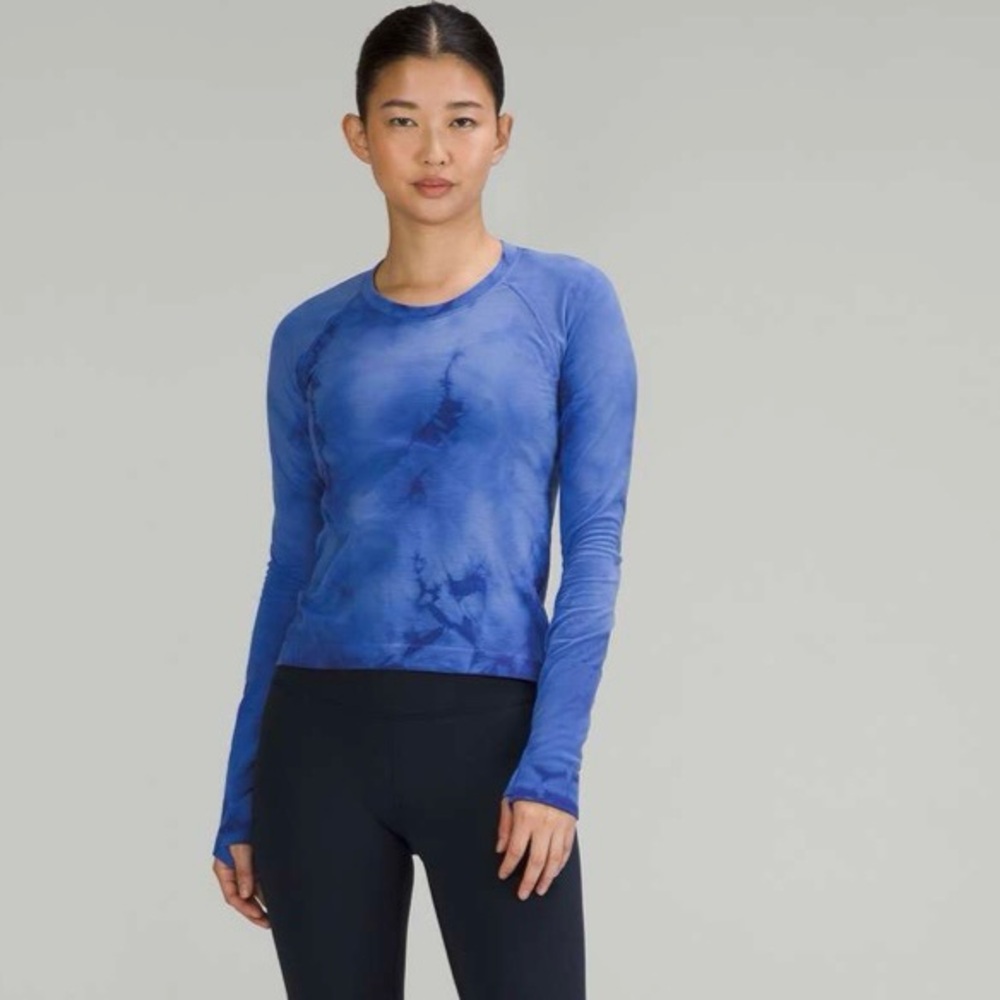 Lululemon Swiftly Tech Long Sleeve *Race length 2.0 (Marble Dye Psychic)